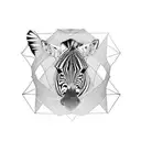 Zebra tattoo design idea