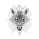 Zebra tattoo design idea