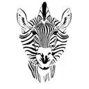 Zebra tattoo design idea