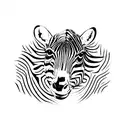 Zebra tattoo design idea