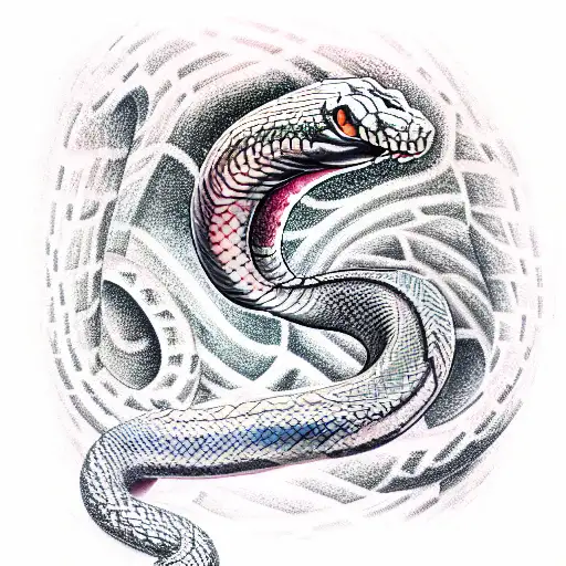 world serpent  tattoo design idea