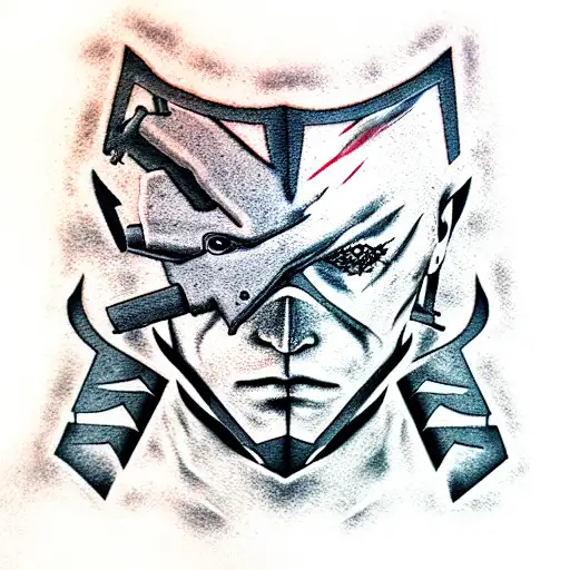metal gear solid tattoo design idea