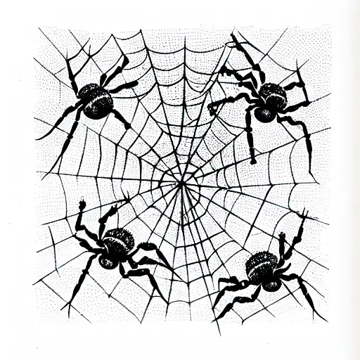 Spider Web tattoo design idea