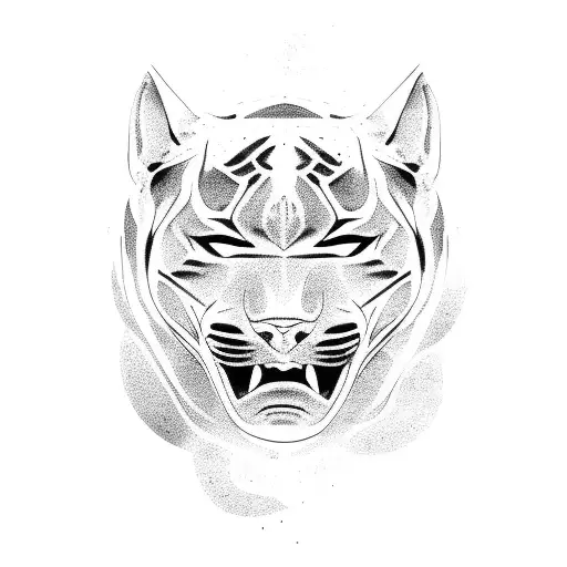 Panther tattoo design idea