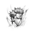 kakashi sensei tattoo design idea
