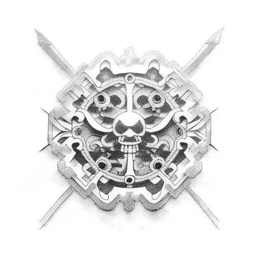 luffy gears tattoo design idea