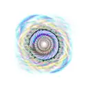 A Fibonacci spiral composed of scientific equations tattoo design idea