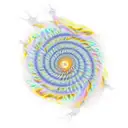 A Fibonacci spiral composed of scientific equations tattoo design idea