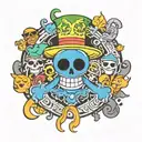 brook one piece tattoo design idea
