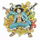 brook one piece tattoo design idea
