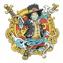 brook one piece tattoo design idea