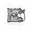 Sewing machine tattoo design idea