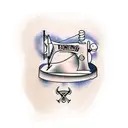 Sewing machine tattoo design idea