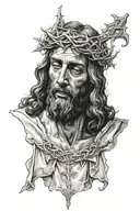 jesus tattoo design idea