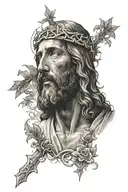 jesus tattoo design idea