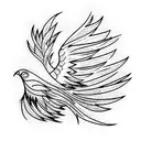 Phoenix tattoo design idea