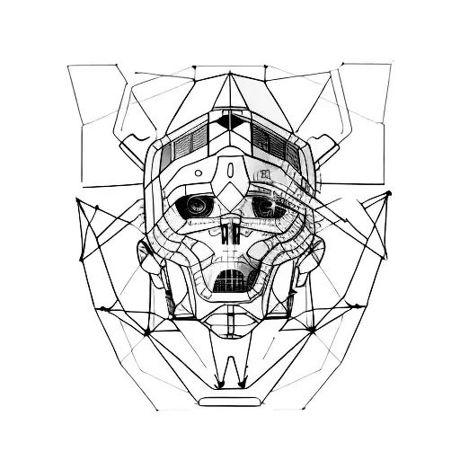 cybernetics tattoo design idea
