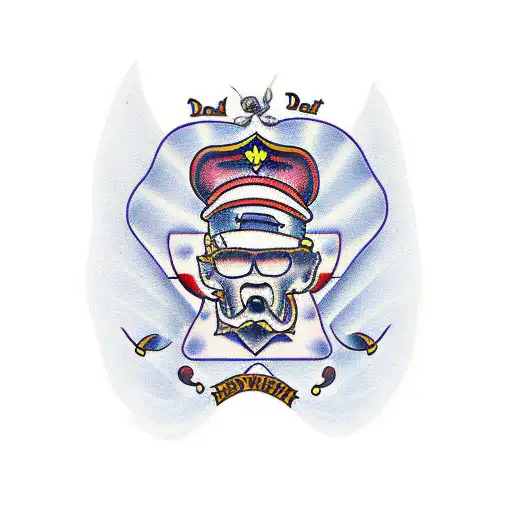 dad memorial  tattoo design idea