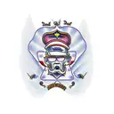 dad memorial  tattoo design idea