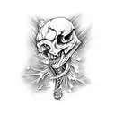 dead sea fish bones  tattoo design idea