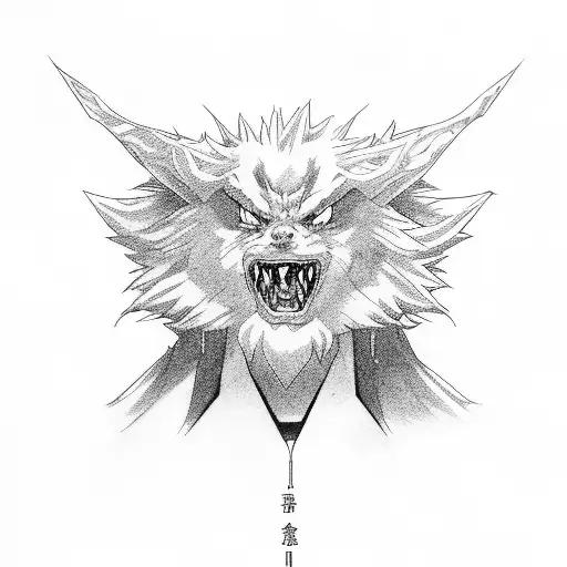 goku with itachi  tattoo design idea