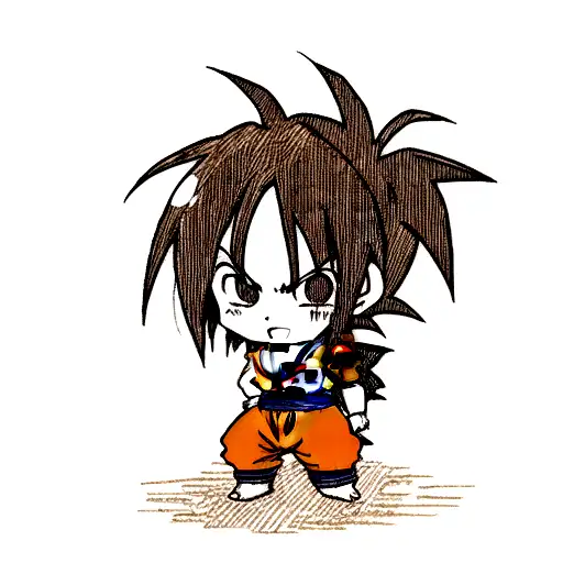 goku with itachi  tattoo design idea
