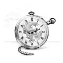 Pocket Watch with dragon fly  tattoo design idea