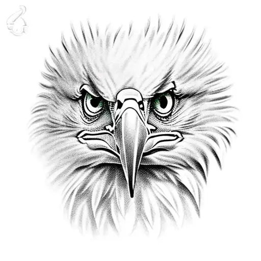 Eagle eyes tattoo design idea