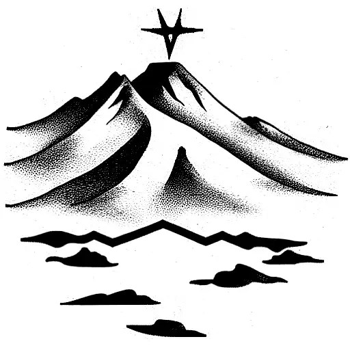table mountain south africa tattoo design idea