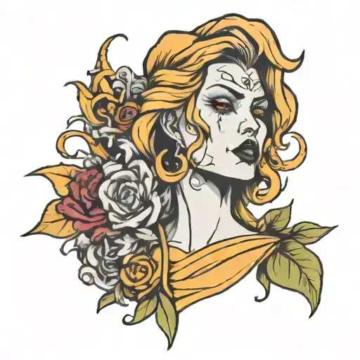 Collarbone tattoo design idea