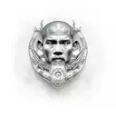 monk tattoo design idea