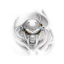 monk tattoo design idea