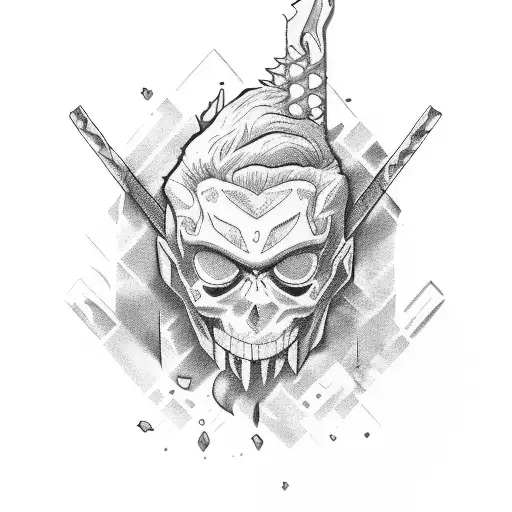 roronoa zoro  tattoo design idea