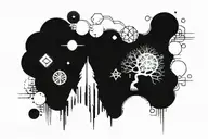 Akatsuki cloud and the tree of life tattoo design idea