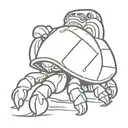 Hermit crab with Storm Trooper Helmet tattoo design idea
