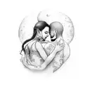 It's about two souls coming together and becoming one for the rest of their lifetime. Two souls, one love... forever. tattoo design idea