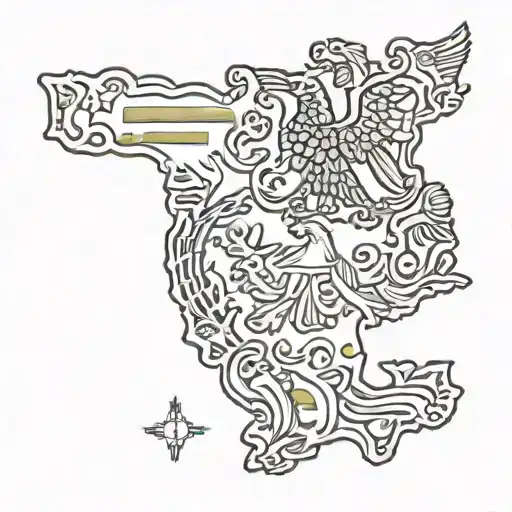 colombia symbols tattoo design idea