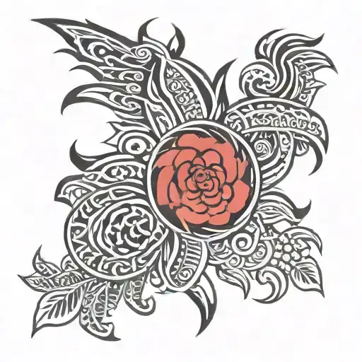 colombia tribal tattoo design idea