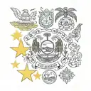 colombia symbols tattoo design idea