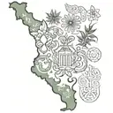 colombia symbols tattoo design idea