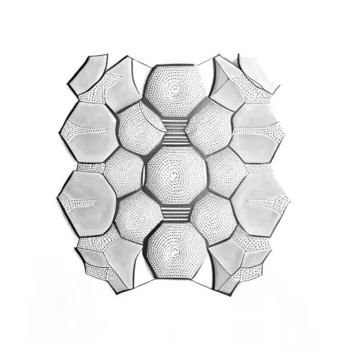 hexagon pattern tattoo