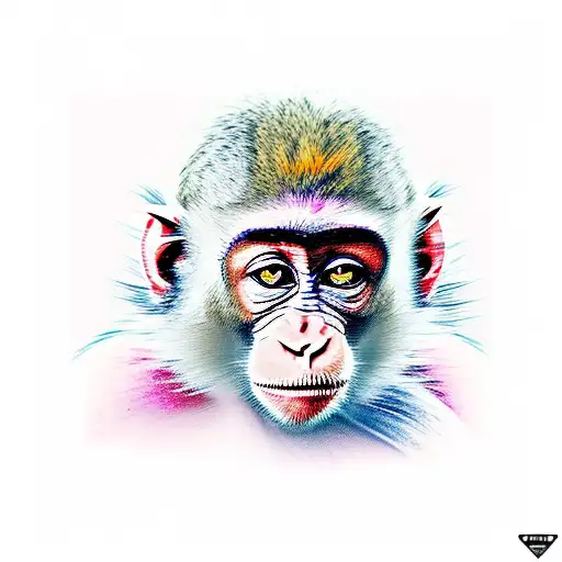 monkey tattoo design idea