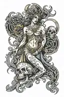 blasphemous  tattoo design idea