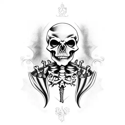 Men's Temporary Tattoos Skeleton Tattoo Sticker Death Skull Fake Tatoo for  Women Hand Arm Body Art Waterproof Transfer Tattoo - AliExpress