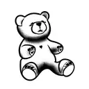 bushido bear happy tattoo design idea