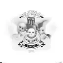 A writing from a stadium choir of the internationale Milan  "Te l'ho promesso da bambina ..." tattoo design idea