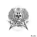 A writing from a stadium choir of the internationale Milan  "Te l'ho promesso da bambina ..." tattoo design idea