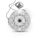 Pocket Watch whit chain and flowers tattoo design idea