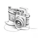 camera tattoo design idea