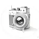 camera tattoo design idea